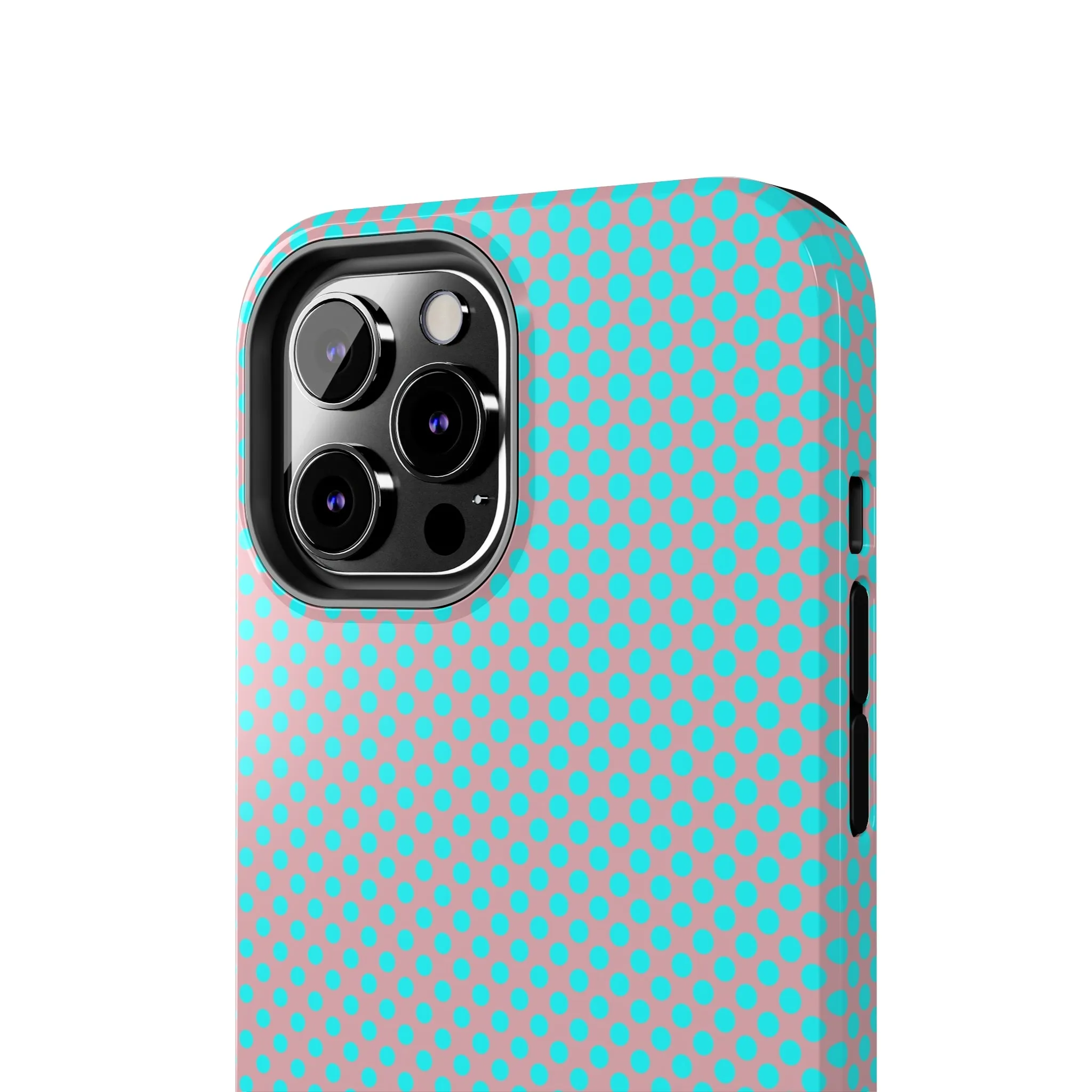 Pink and Blue Ombre Polka Dot Design Tough Phone Case compatible with a large variety of iphone models, Gift, Phone Case