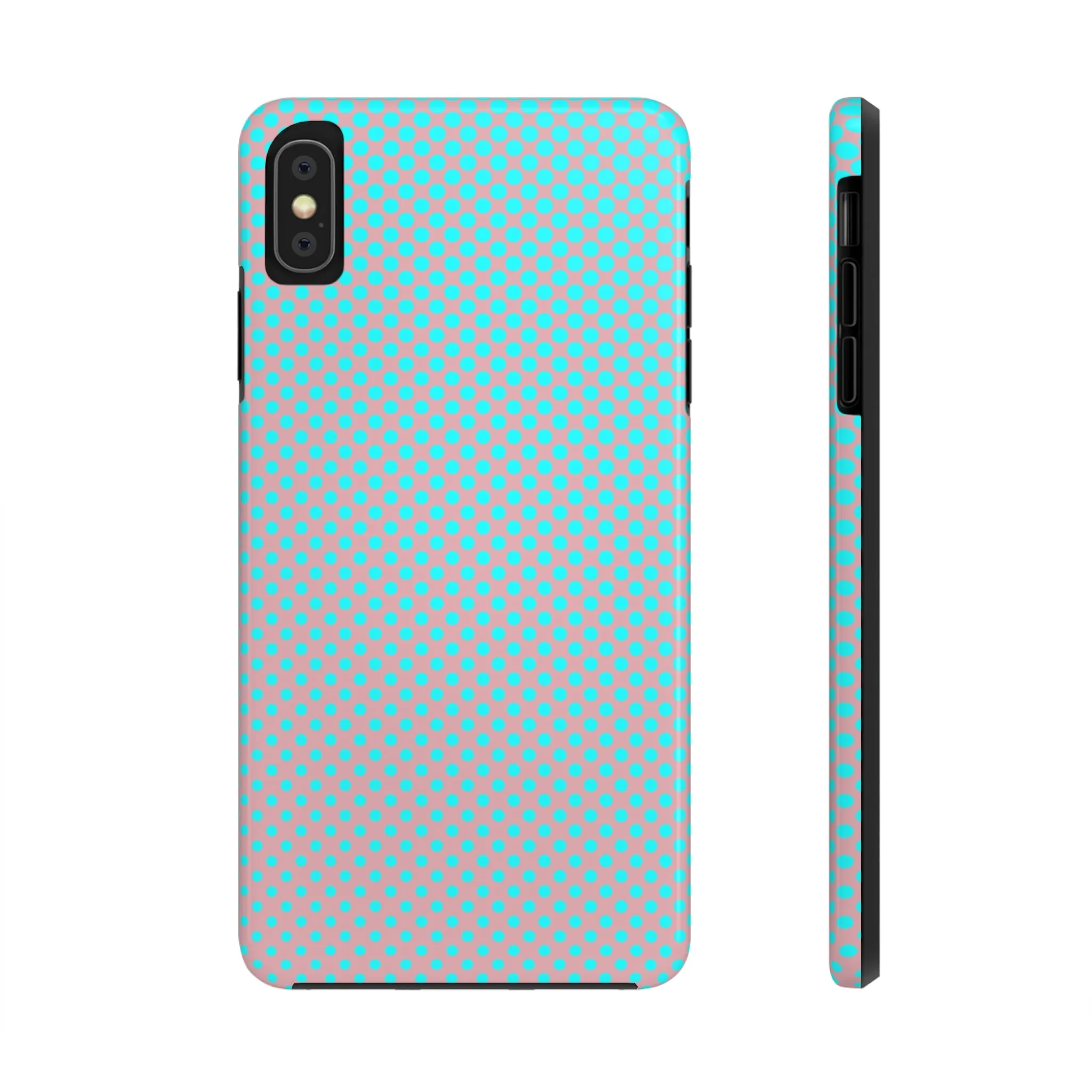 Pink and Blue Ombre Polka Dot Design Tough Phone Case compatible with a large variety of iphone models, Gift, Phone Case