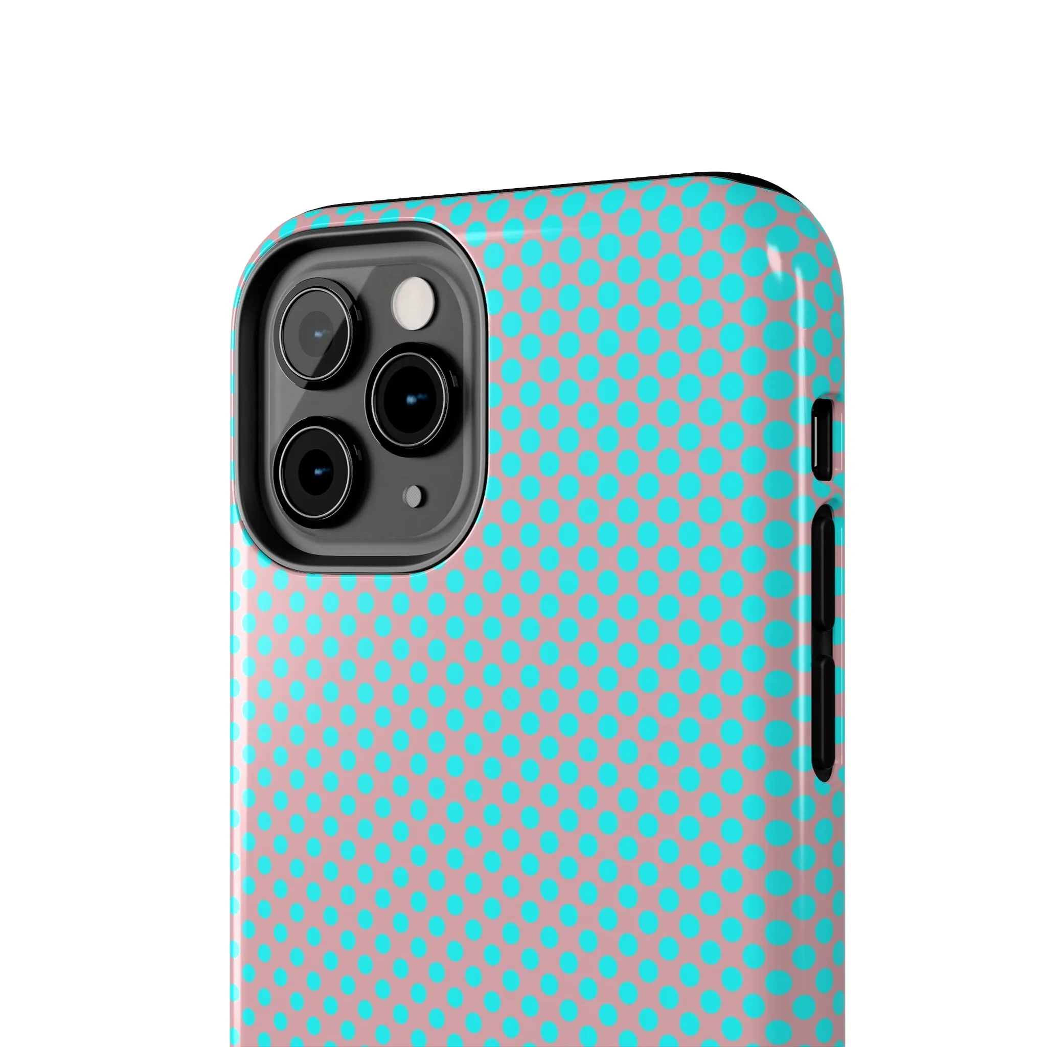 Pink and Blue Ombre Polka Dot Design Tough Phone Case compatible with a large variety of iphone models, Gift, Phone Case