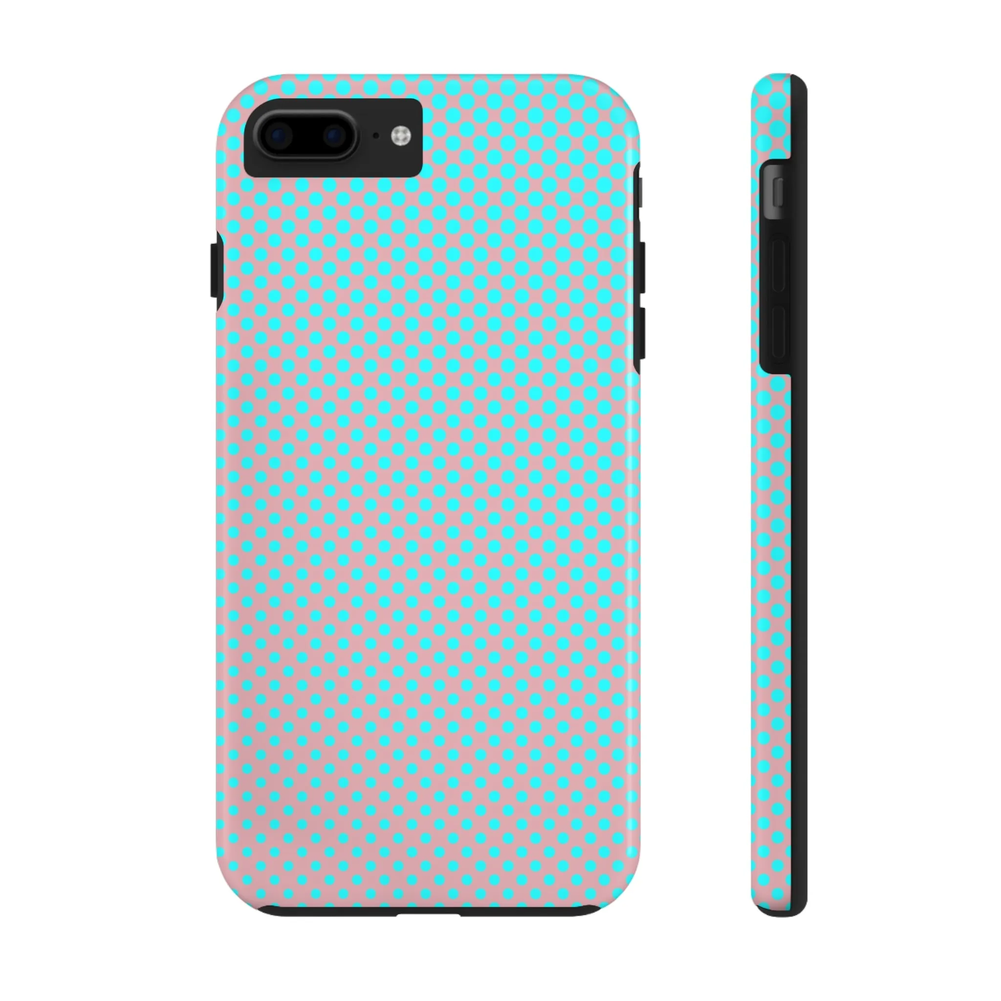 Pink and Blue Ombre Polka Dot Design Tough Phone Case compatible with a large variety of iphone models, Gift, Phone Case