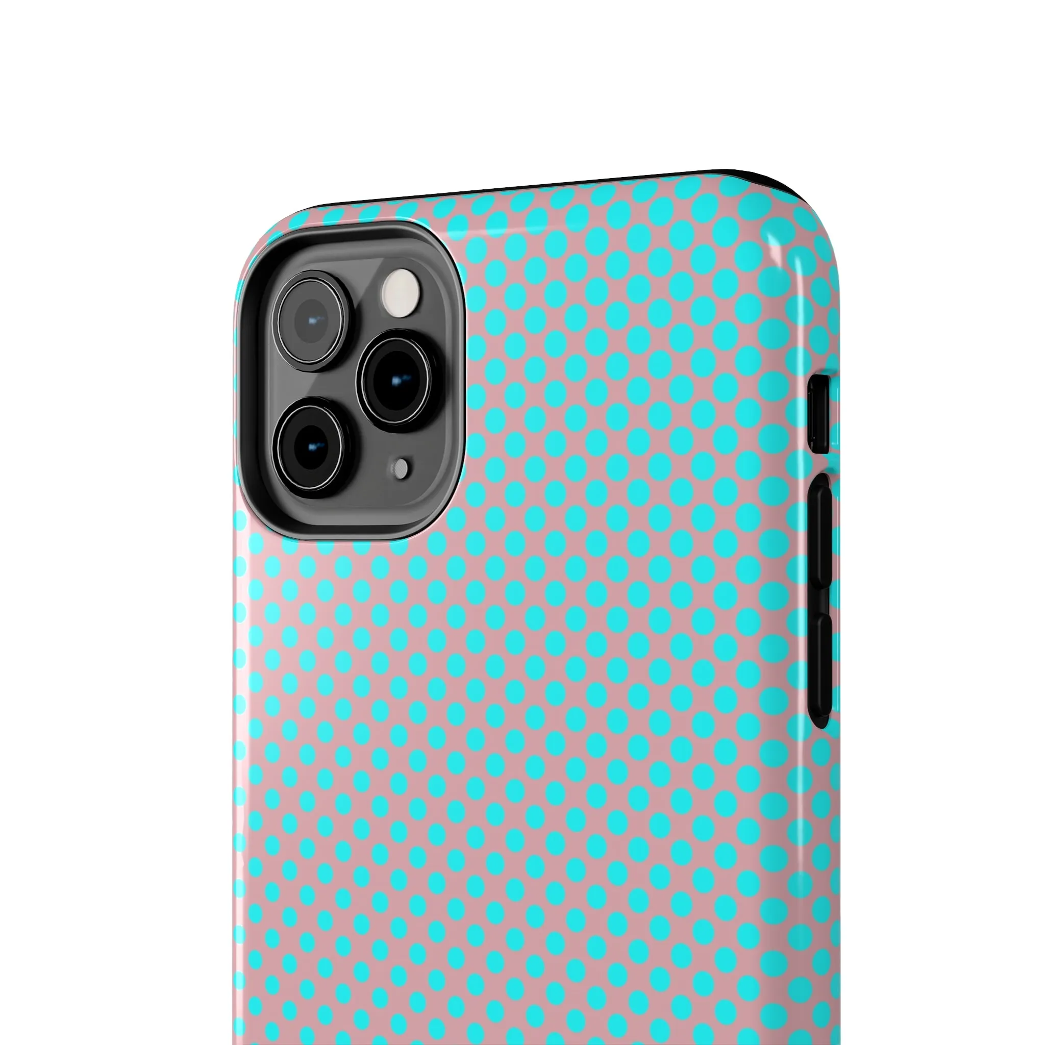 Pink and Blue Ombre Polka Dot Design Tough Phone Case compatible with a large variety of iphone models, Gift, Phone Case