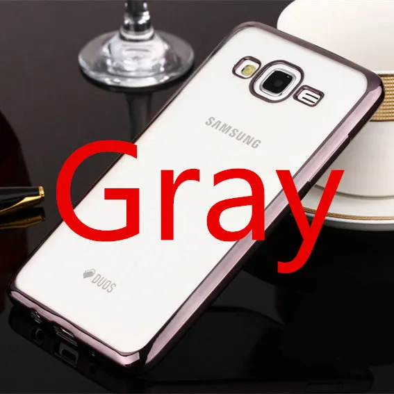 Plating Phone Cases For Samsung Galaxy A3 A5 A7 2016 J1 J5 J7 2015 S3 S4 S5 S6 S7 Edge Plus G530H Cover Soft TPU Protective Case