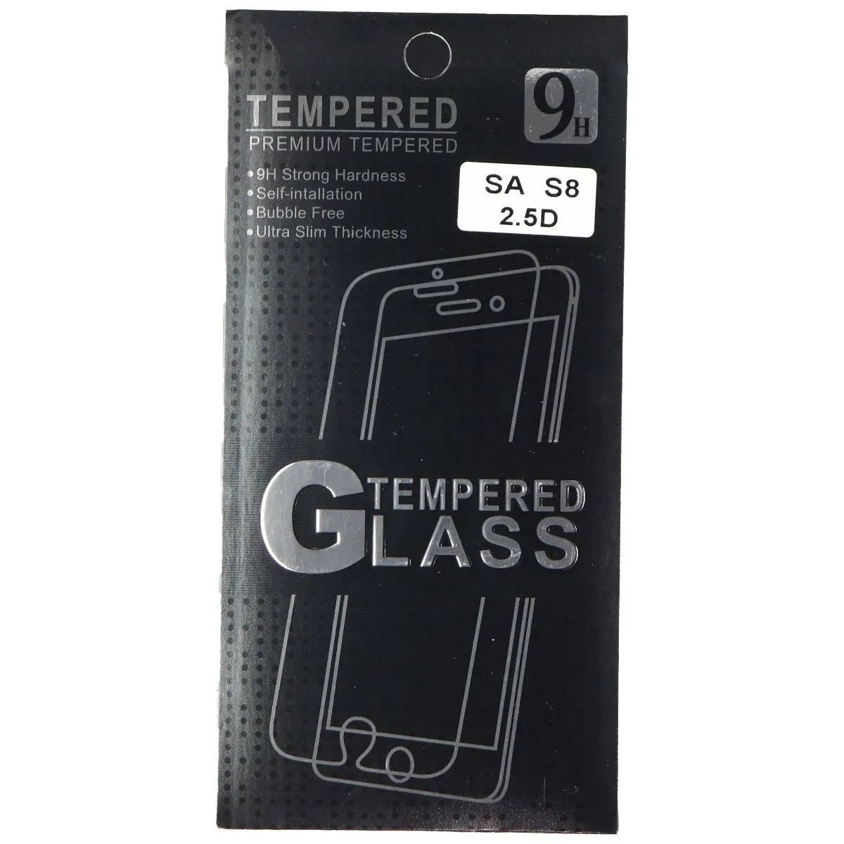 Premium 9H Tempered Glass Screen Protector for Samsung Galaxy S8 - Clear