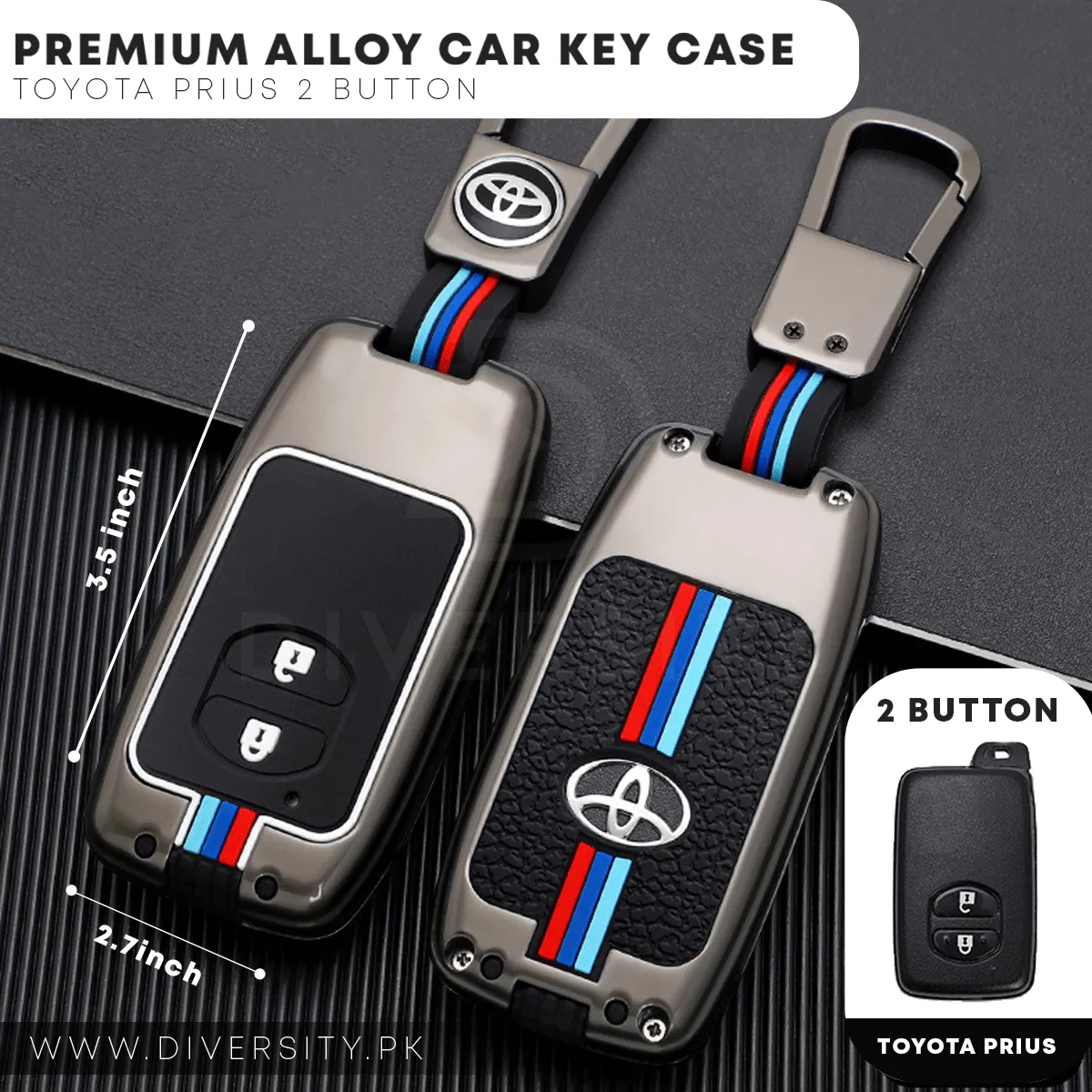 Premium Alloy Car Key Case