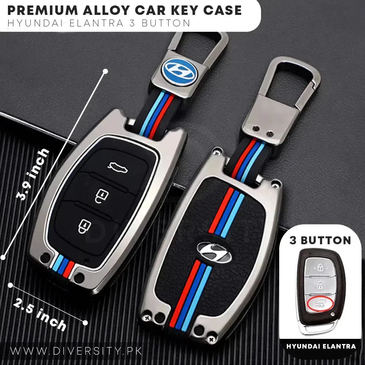 Premium Alloy Car Key Case