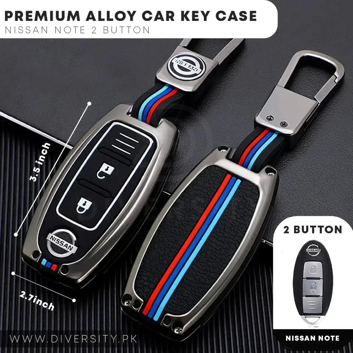 Premium Alloy Car Key Case