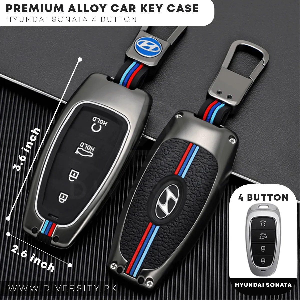 Premium Alloy Car Key Case