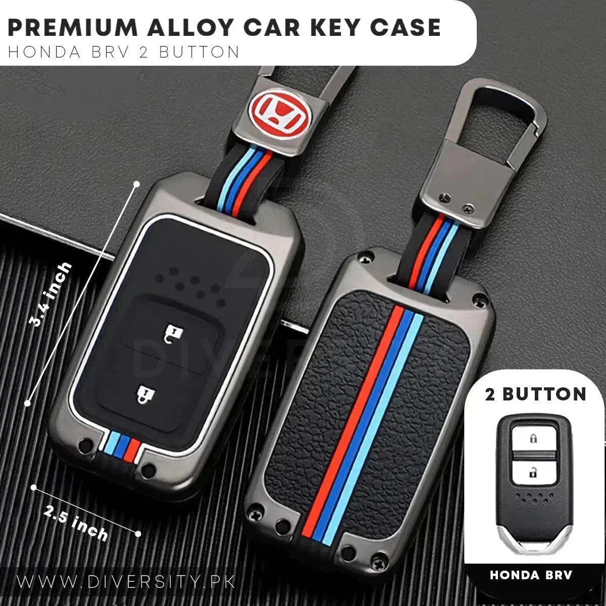 Premium Alloy Car Key Case