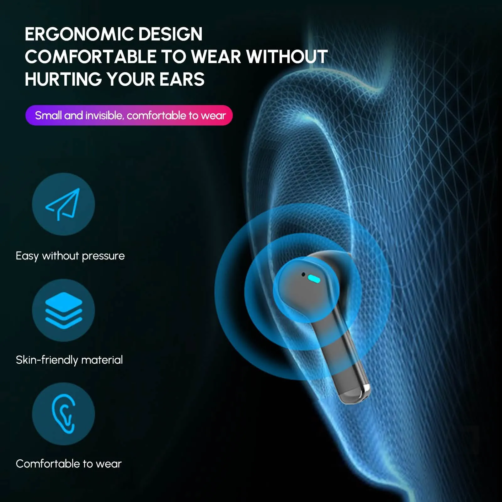 Premium Dual-Noise Cancelling True Wireless Earbuds with Bluetooth 5.3 and Extended Battery Life