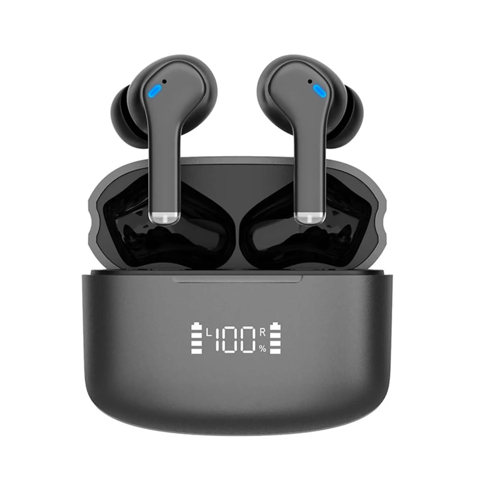 Premium Dual-Noise Cancelling True Wireless Earbuds with Bluetooth 5.3 and Extended Battery Life