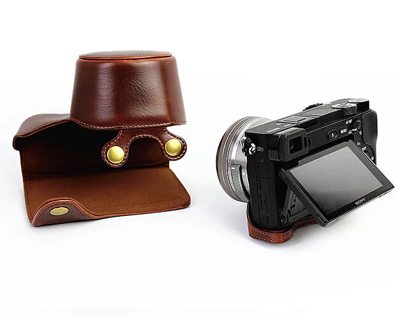 Premium Series Sony Alpha a6300 Camera Leather Case