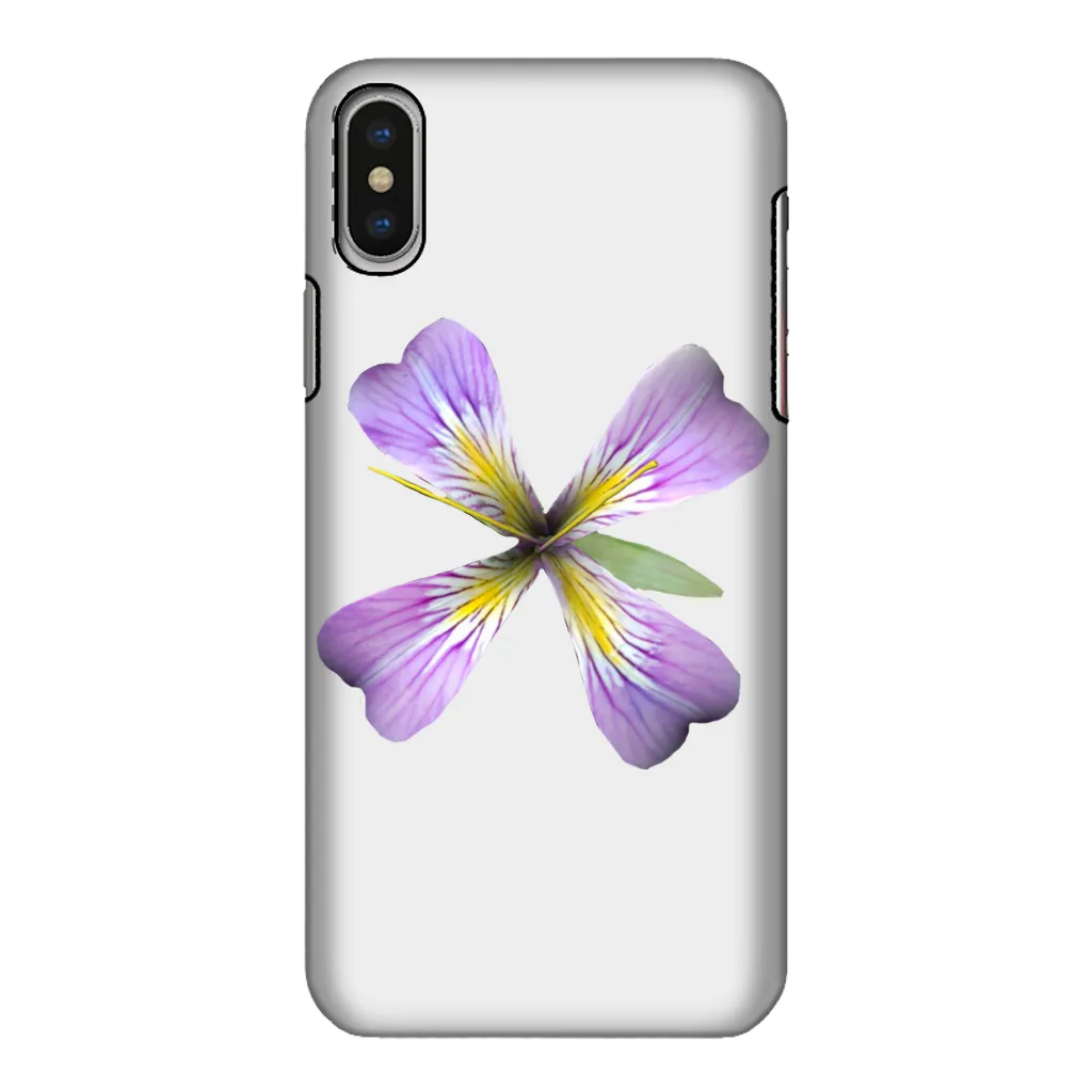 PurpleFlower3 Fully Printed Tough Phone Case