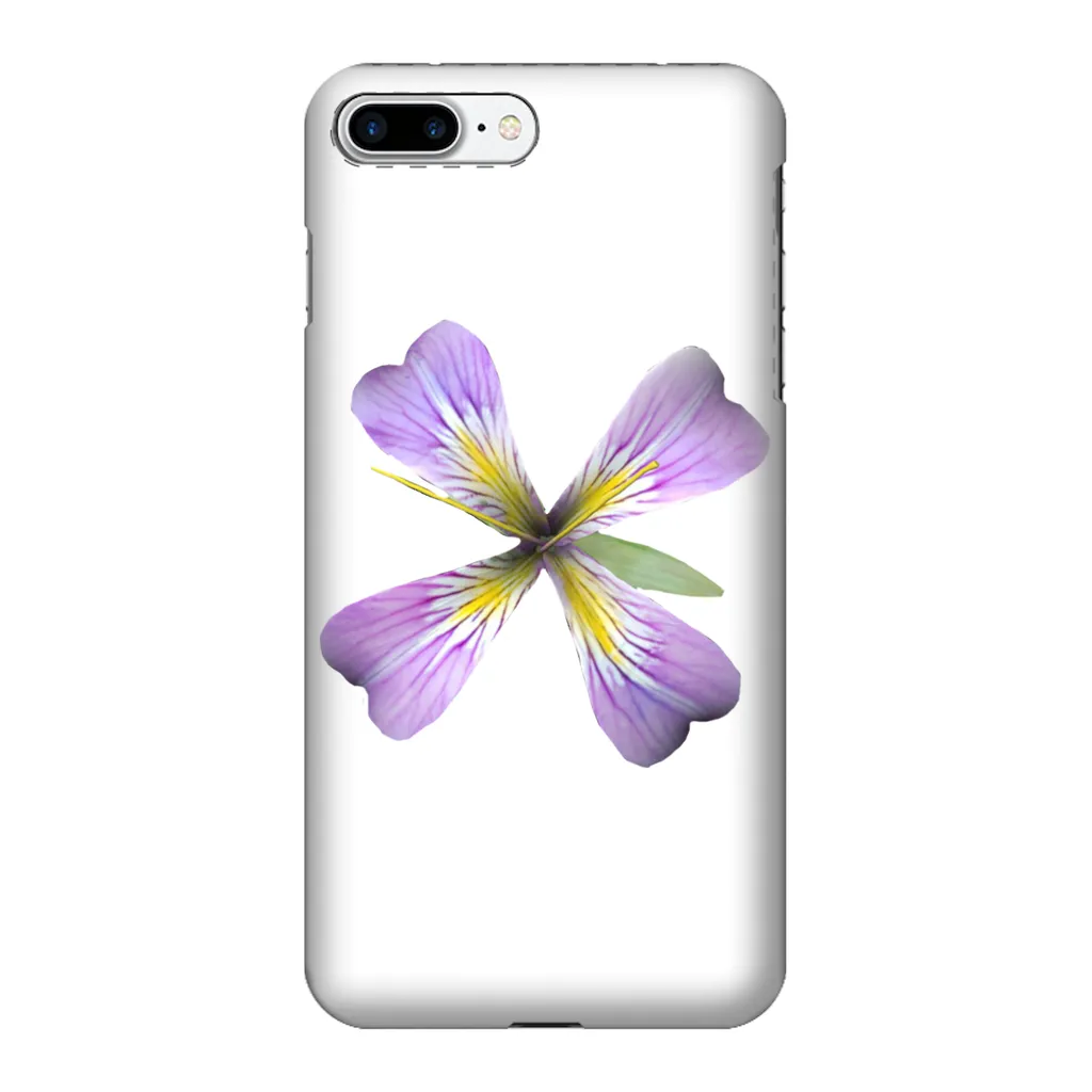 PurpleFlower3 Fully Printed Tough Phone Case