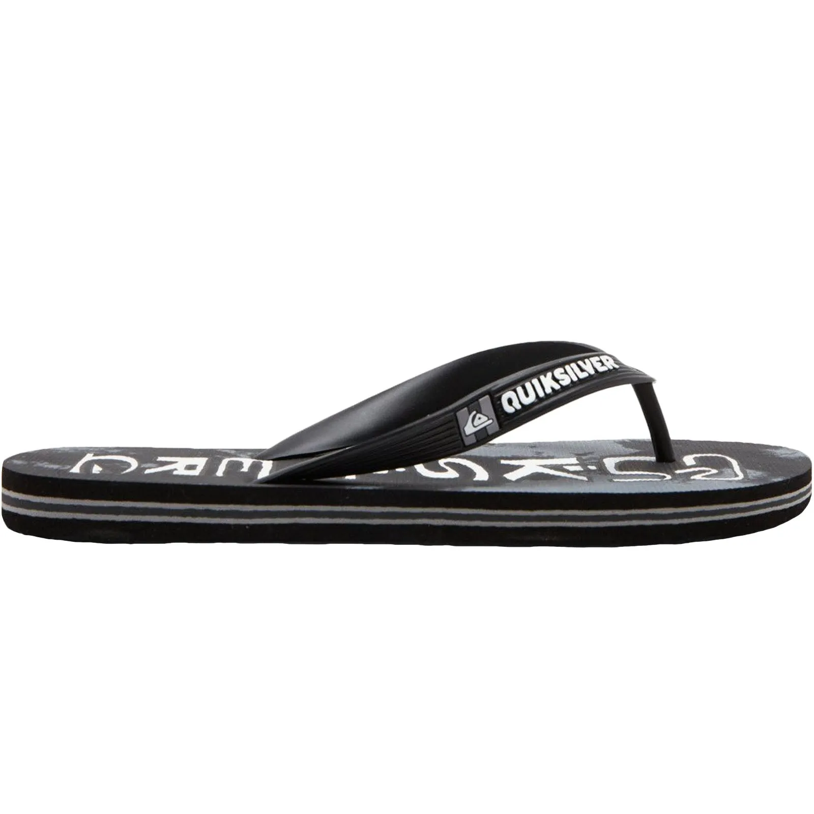 Quiksilver Kids MoloKai Acid Drop Flip Flops - Black