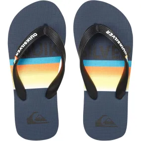 Quiksilver Kids Molokai Slab Flip Flops - Black/Blue