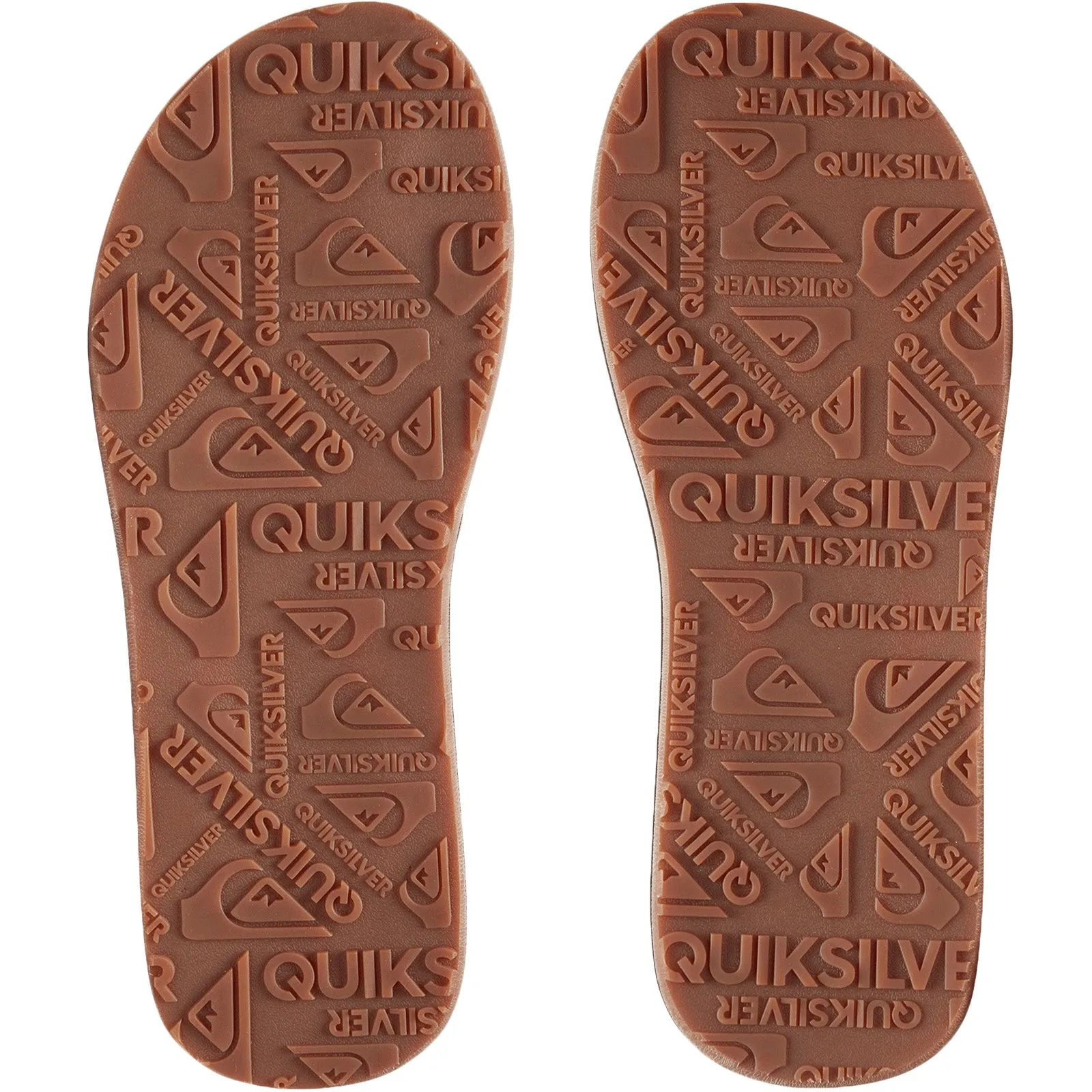 Quiksilver Mens Carver Faux Leather Flip Flops - Black