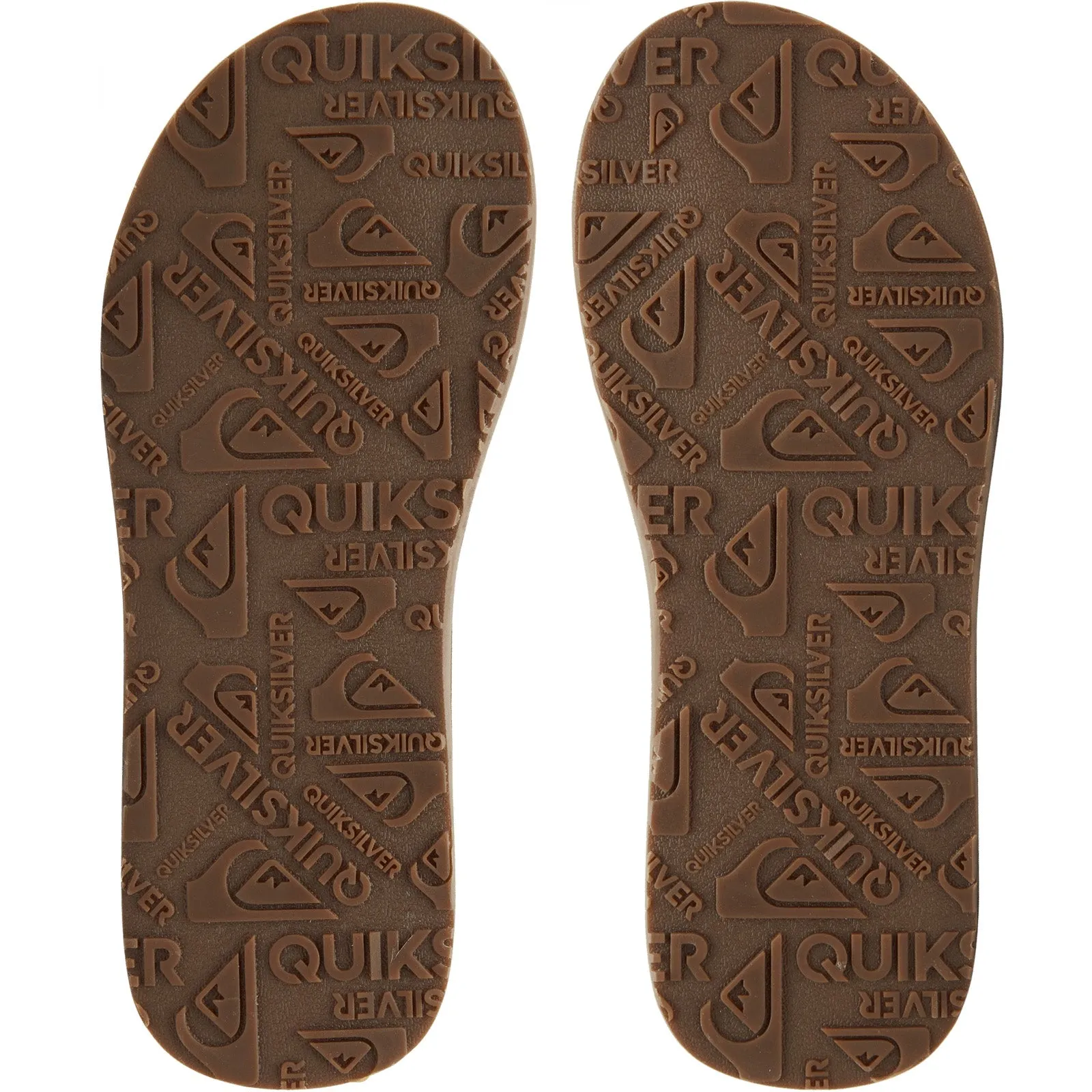 Quiksilver Mens Carver Faux Leather Flip Flops - Tan