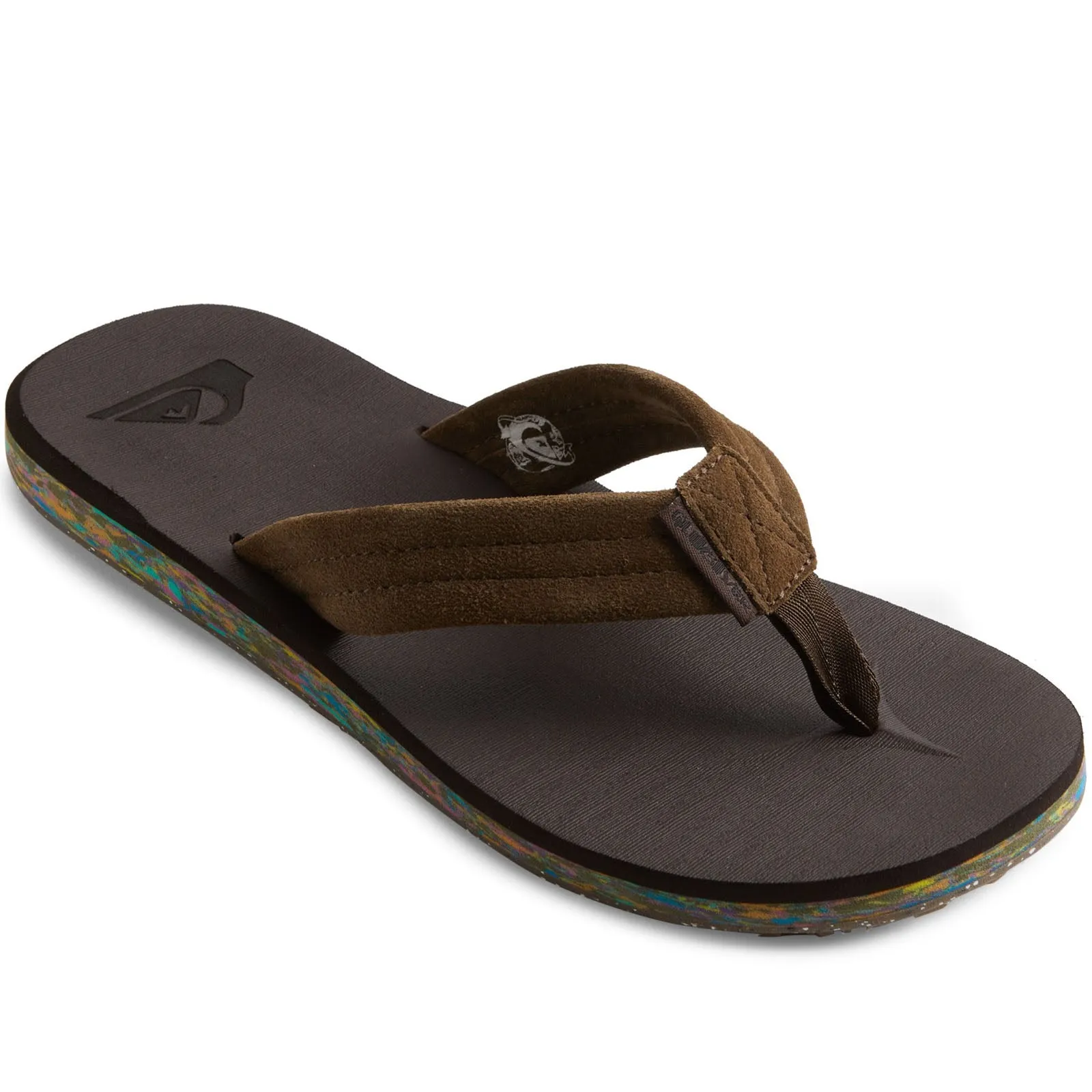 Quiksilver Mens Carver Suede Flip Flops