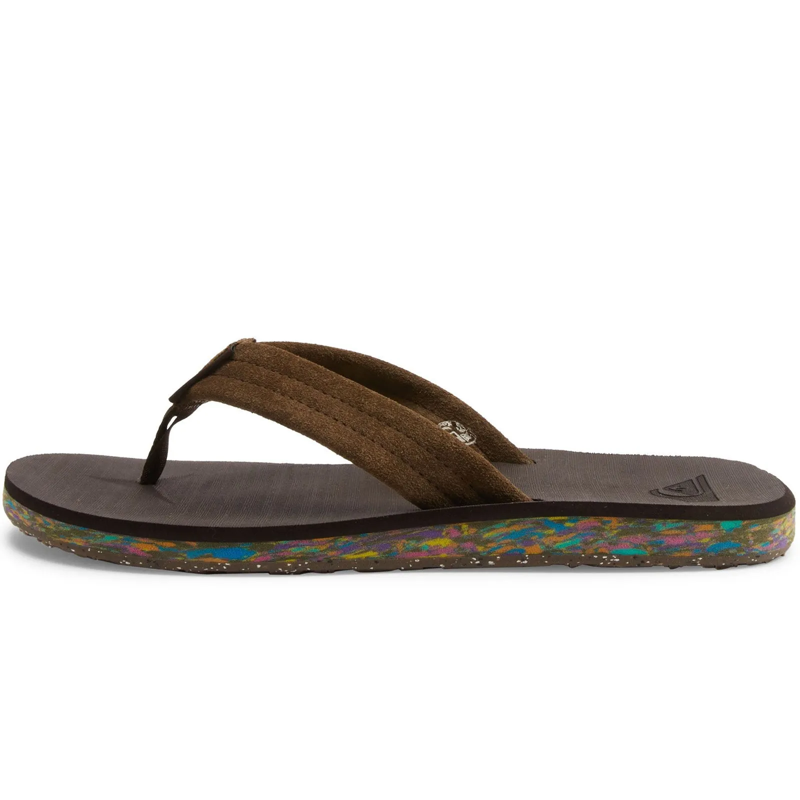 Quiksilver Mens Carver Suede Flip Flops