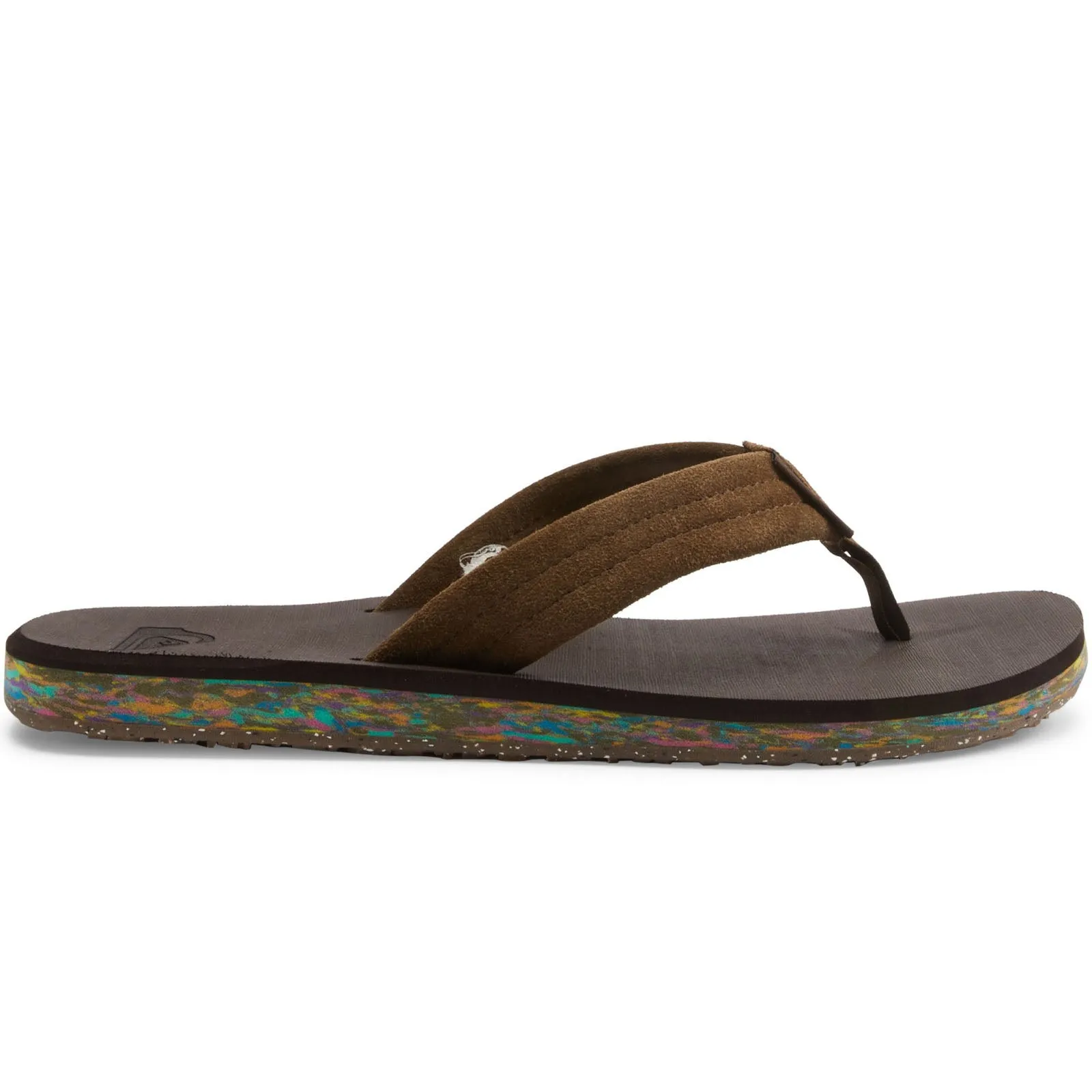 Quiksilver Mens Carver Suede Flip Flops