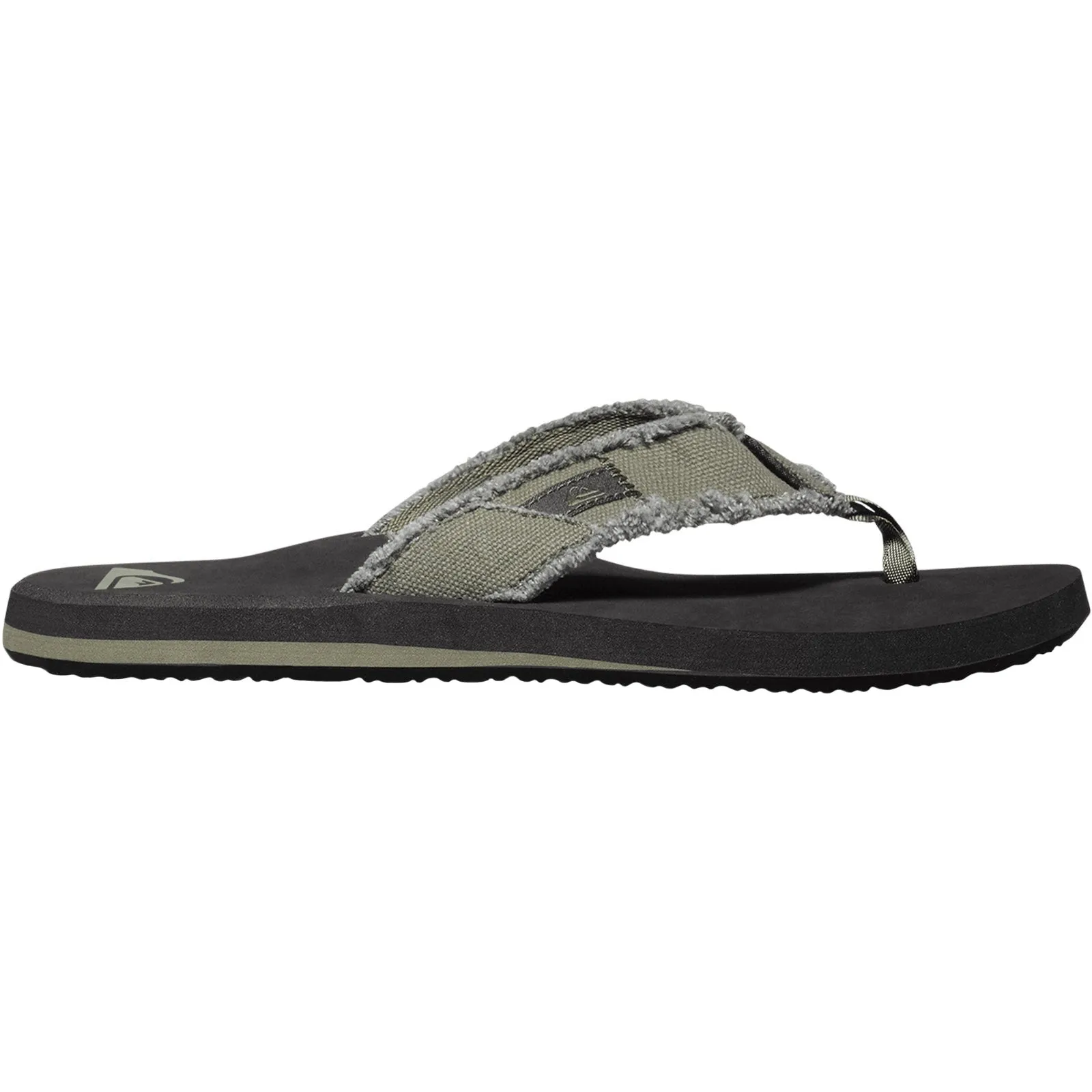 Quiksilver Mens Monkey Abyss Flip Flops - Green/Black