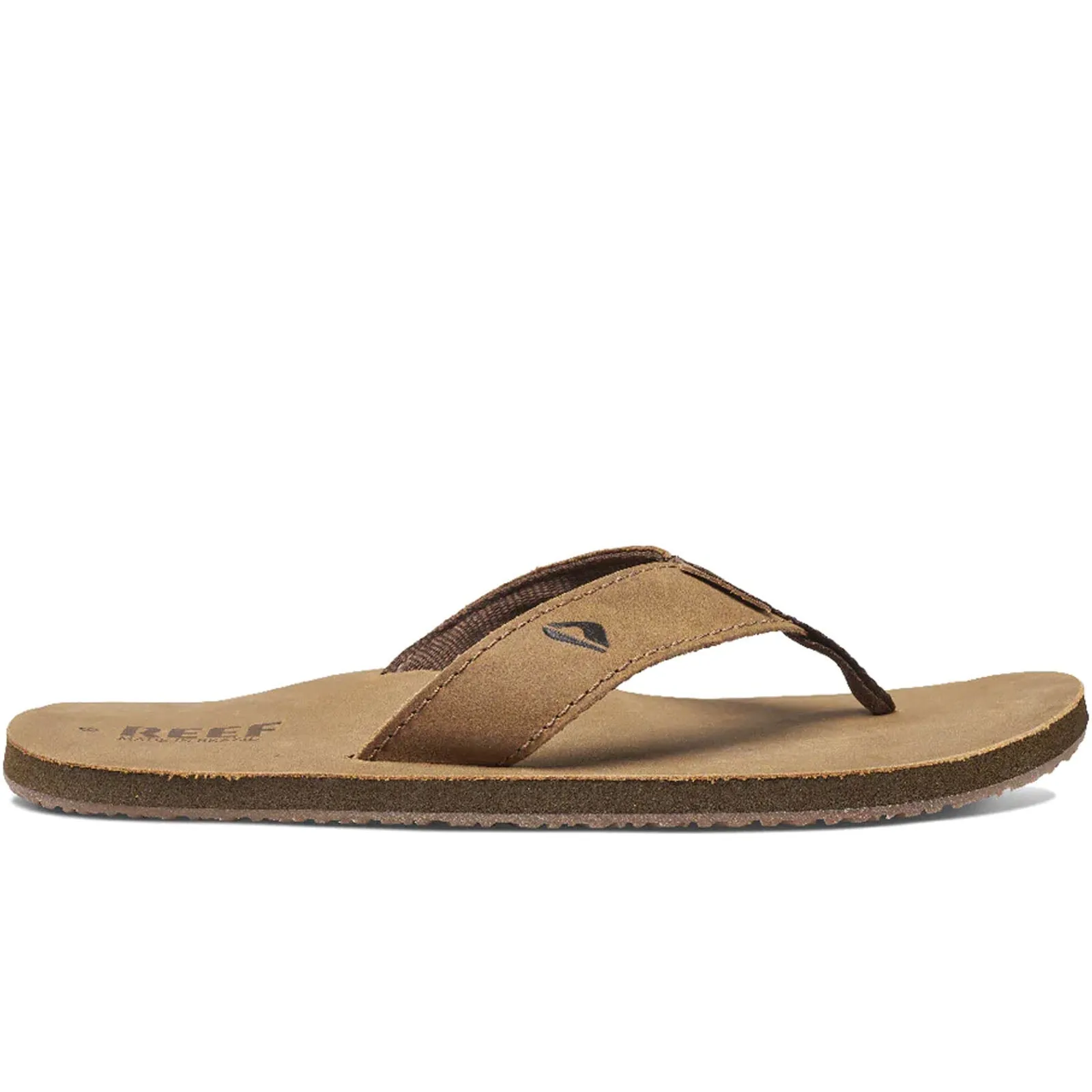 Reef Leather Smoothy Flip Flops - Bronze