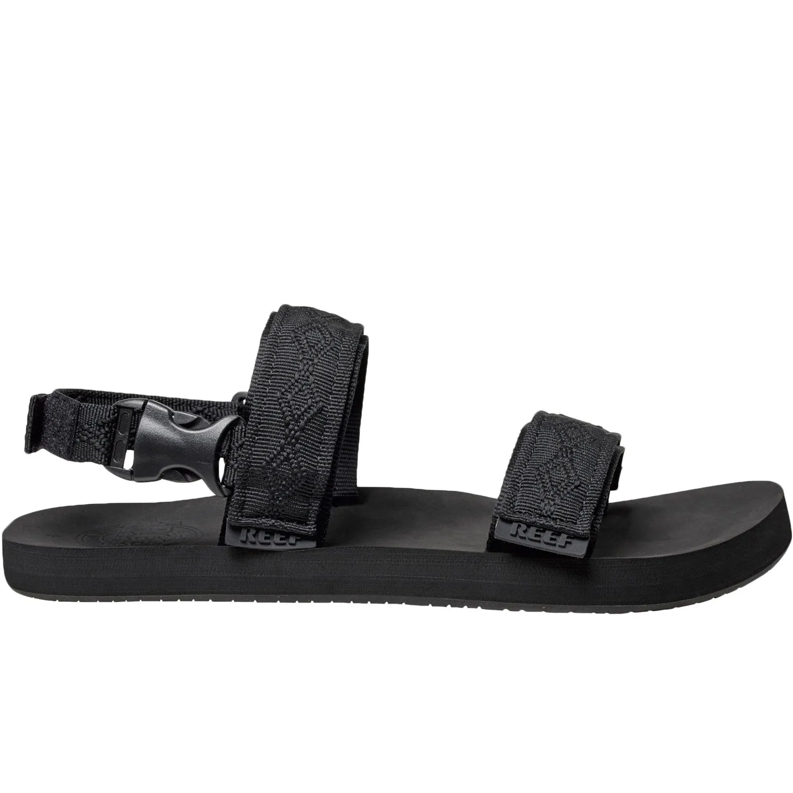 Reef Mens Convertible Hook & Loop Sandals - Black