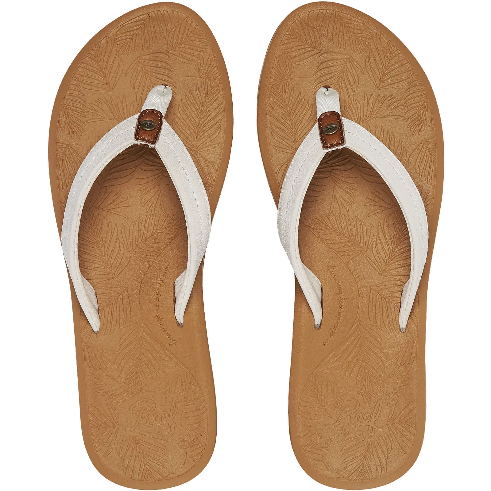 Reef Womens Tides Vegan Leather Flip Flops