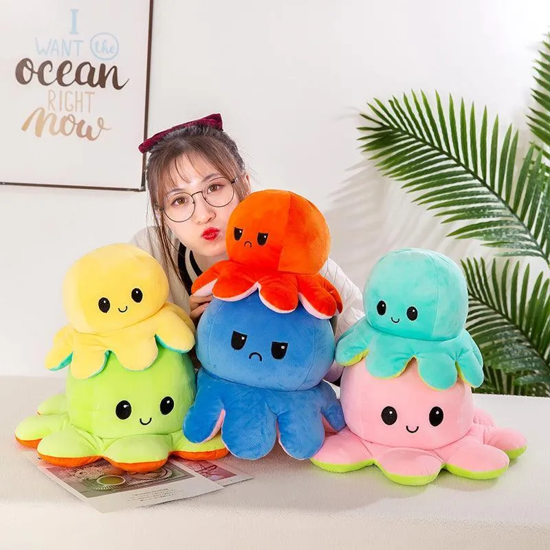 Reversible Flip Giant Octopus Stuffed Plush Doll Gift Toys 90cm-130cm