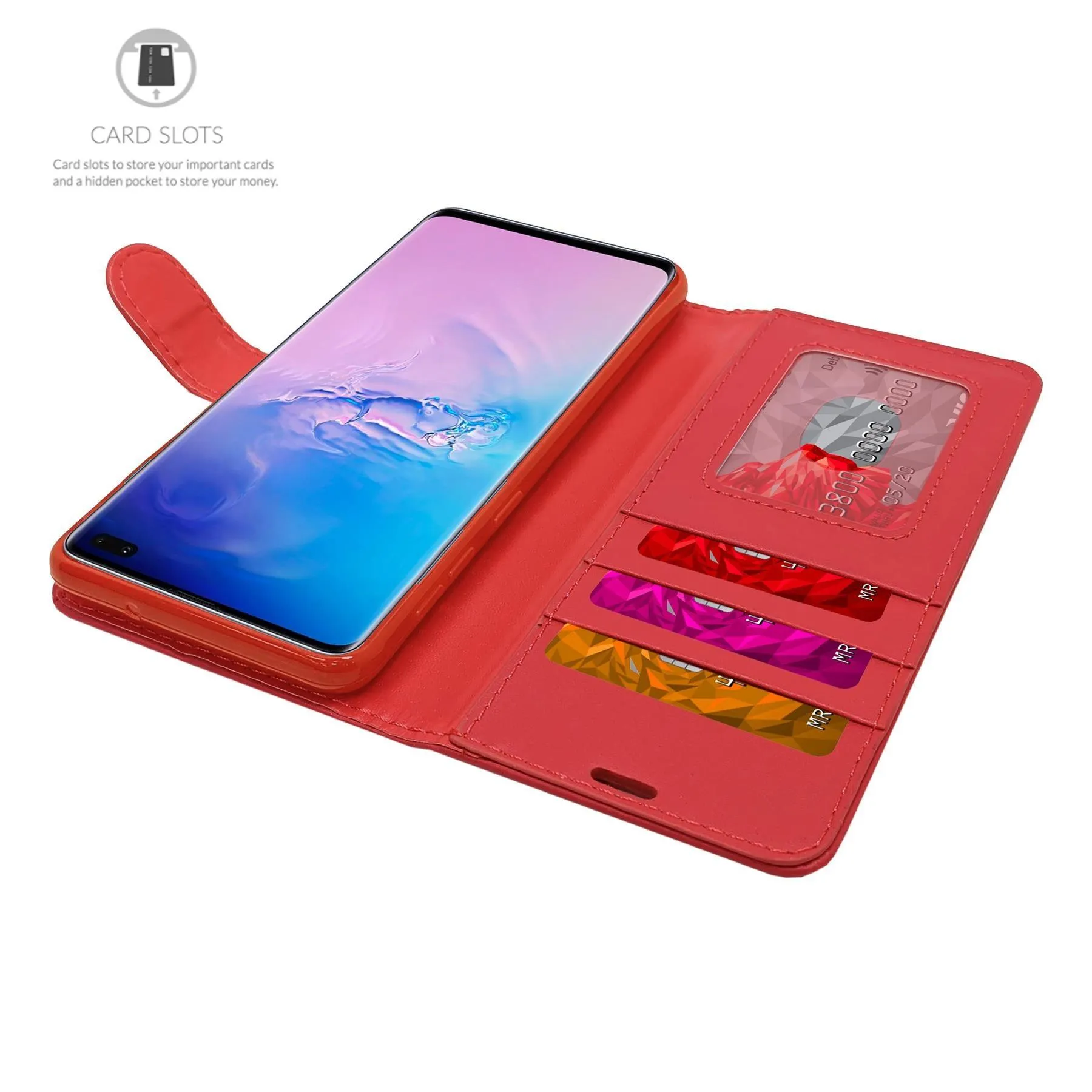 Samsung Galaxy S5 G900F Flip Folio Book Wallet Case