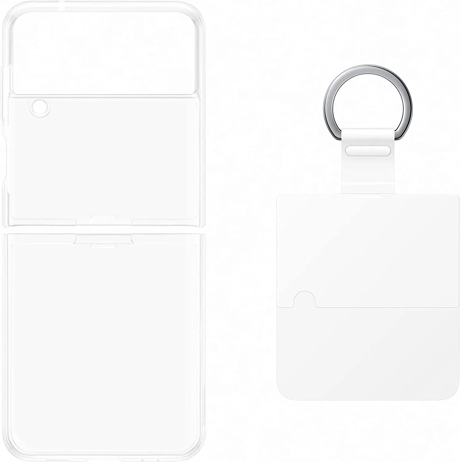 Samsung Galaxy Z Flip 4 Clear Cover with Ring - EF-OF721CTEGWW