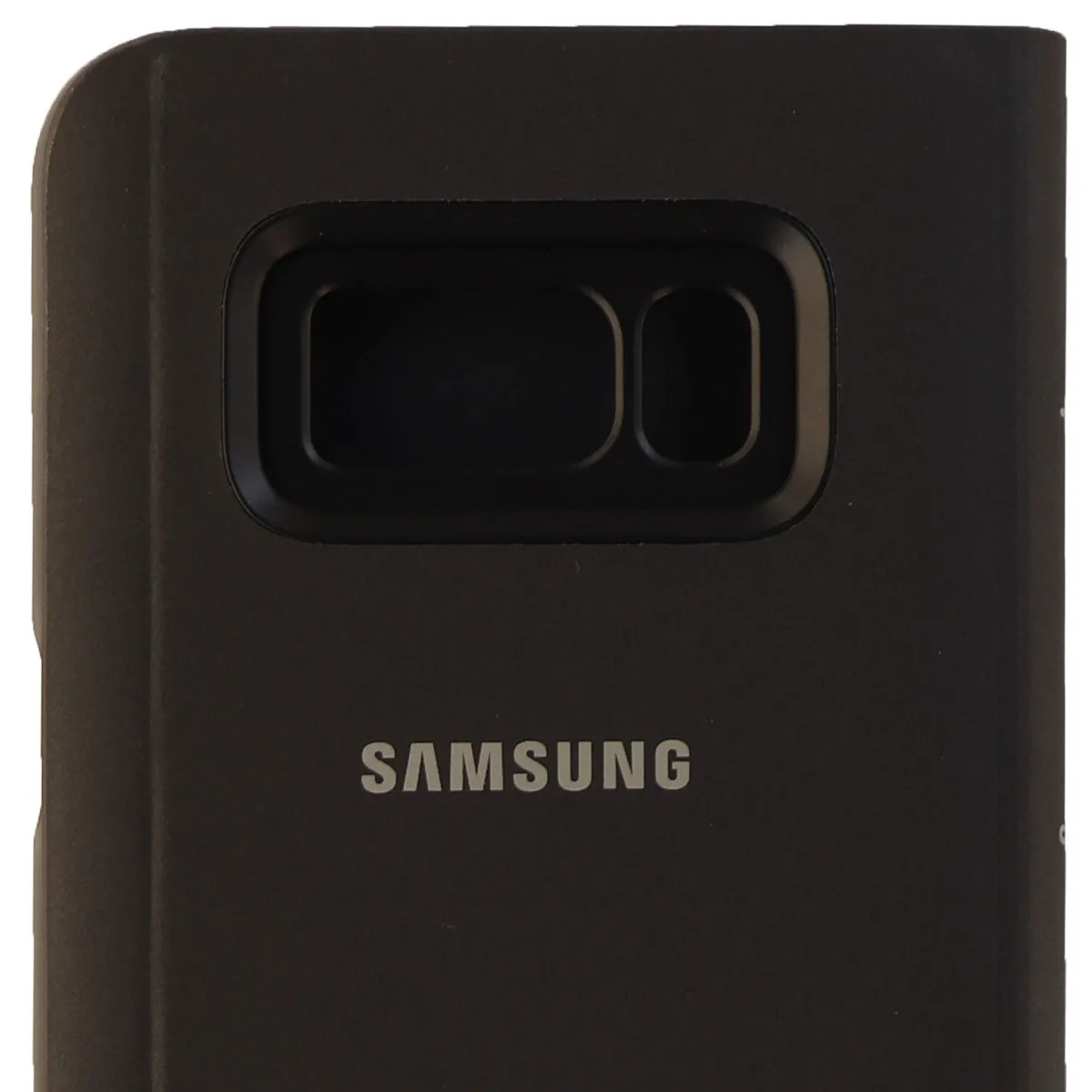 Samsung S-View Flip Cover Series Hard Folio Case for Galaxy S8  (Plus) - Black