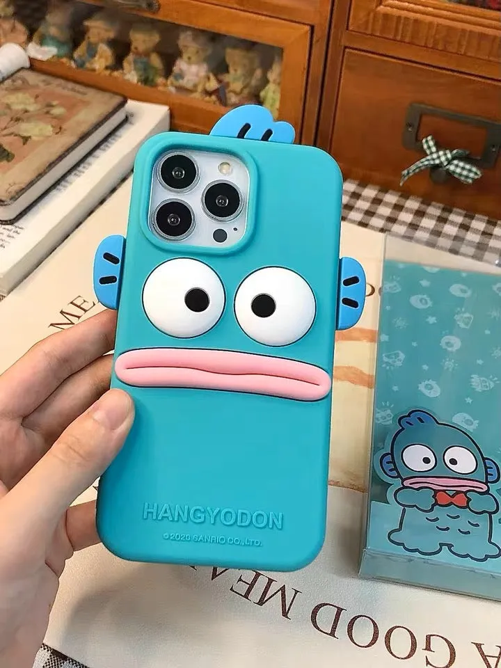 Sanrio Hangyodon Silicone iPhone Case iPhone 12 13 14 15 Pro Promax