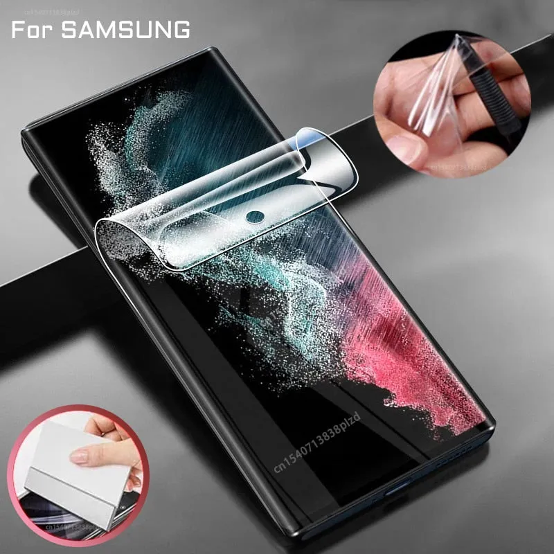 Screen Protector Hydrogel Film For Samsung Galaxy S22 S21 S20 Plus Ultra  S10E E S20FE S21FE 5G S 21 22