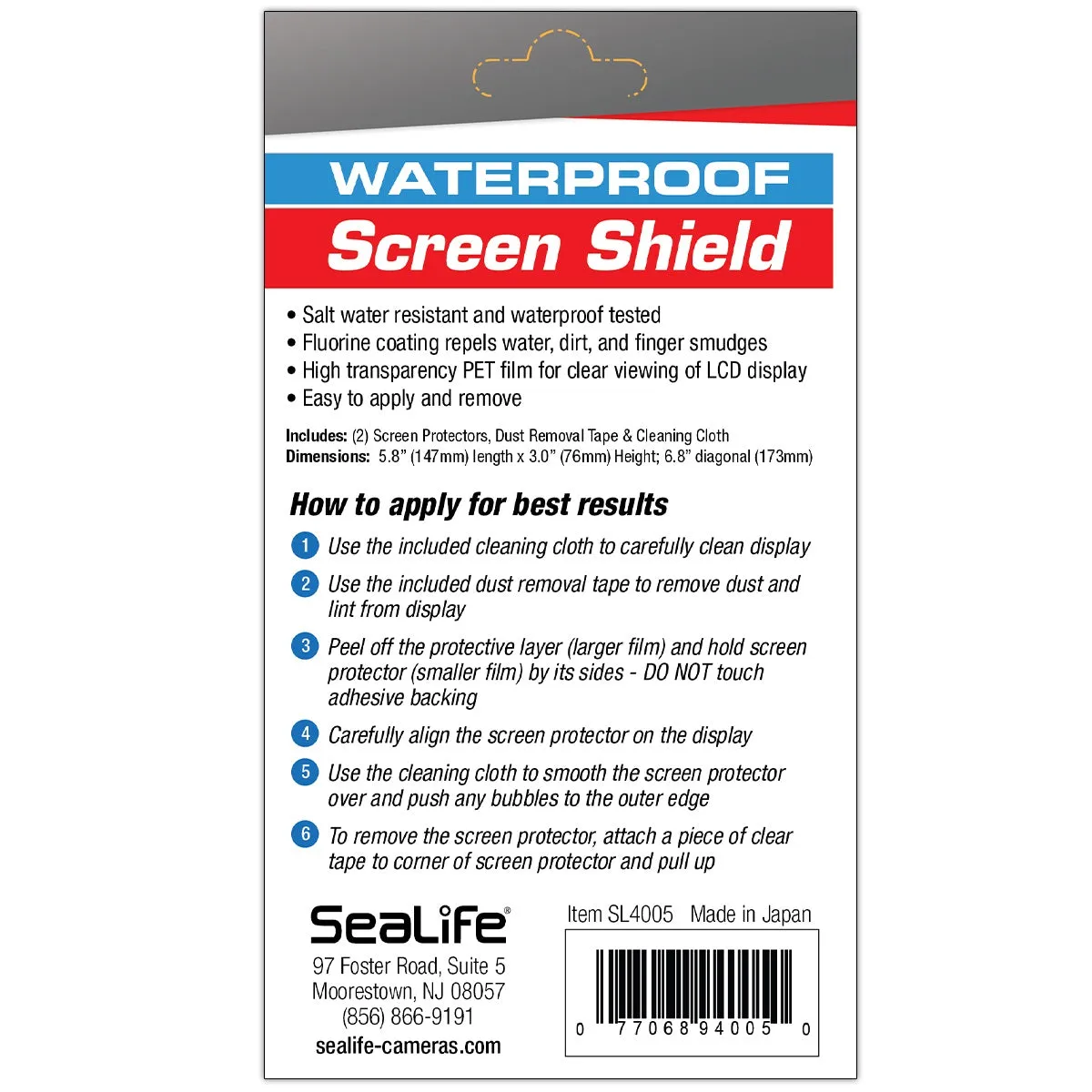 SeaLife Screen Shield for SportDiver Housing