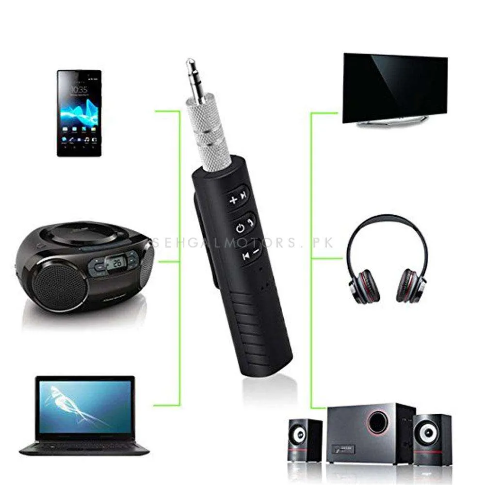 SEC Bluetooth Music Receiver Adapter and 3.5 mm Aux Output - For Android Phones