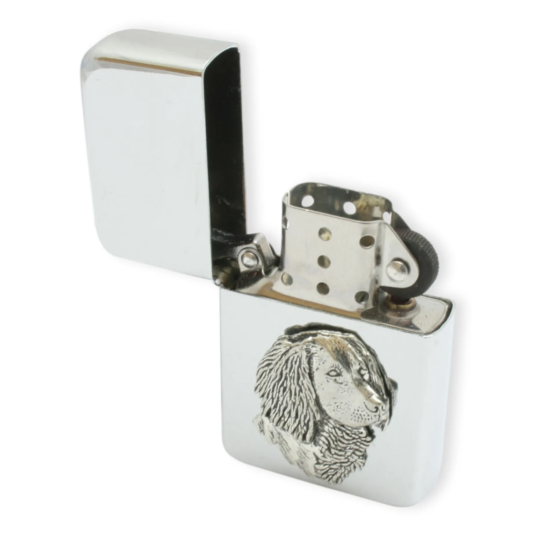 Spaniel Refillable Petrol Lighter With Engraving