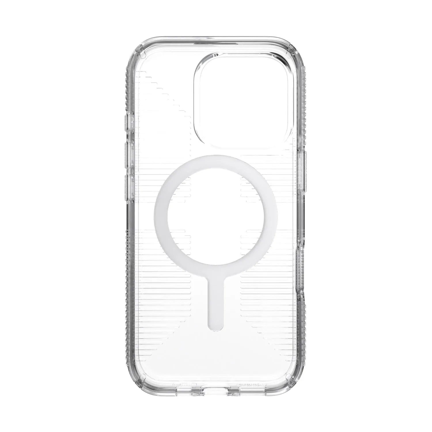 Speck Gemshell Grip MagSafe Case - Apple iPhone 16 Pro - Clear & Chrome (SPK150709-5085)