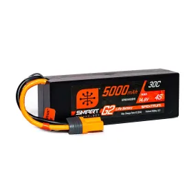 SPMX54S30H5 5000mAh 4S 14.8V Smart G2 LiPo 30C Hard Case; IC5