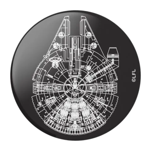 Star Wars Millennium Falcon (Aluminum): PopSockets - PopGrip