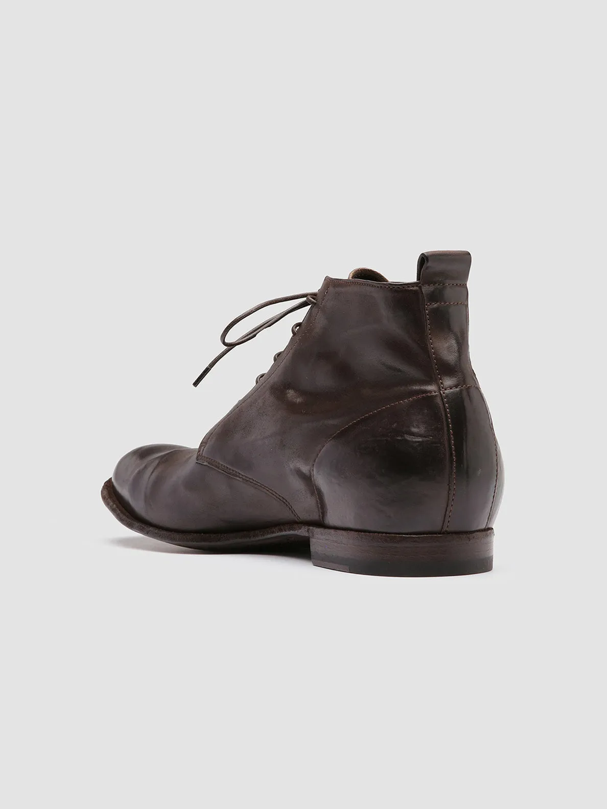 STEREO 004 - Brown Leather Ankle Boots