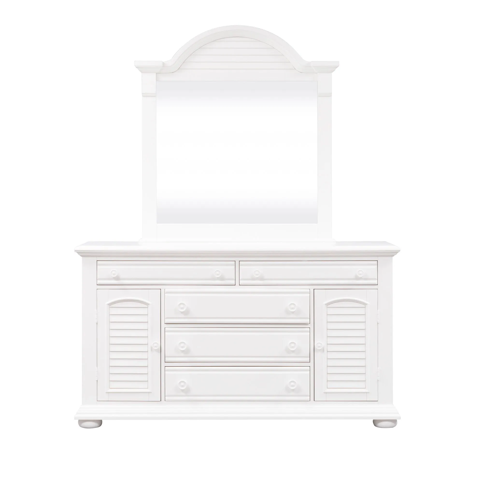 Summer House - Dresser & Mirror - White