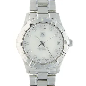 TAG Heuer Aquaracer White Pearl Diamond Dial