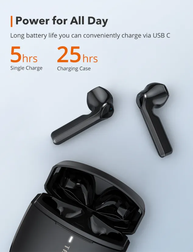 Taotronics TT-BH092 Sound Liberty 92 TWS BT5.0 Wireless Earbuds with up to 30h Playtime