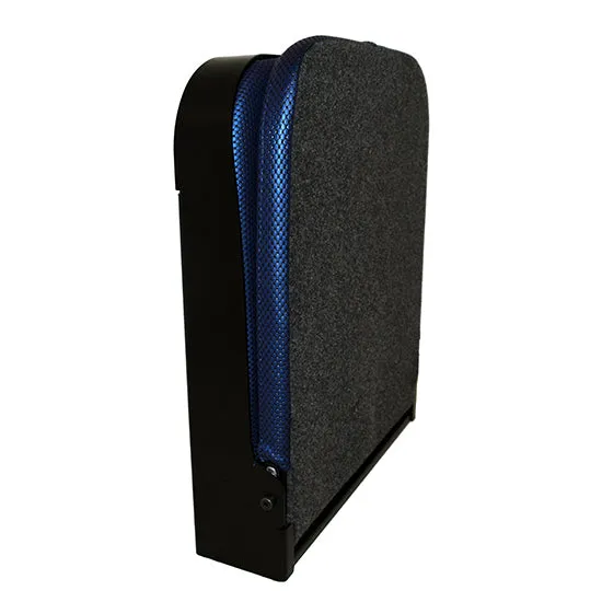 The Wall Flip Seat in Blue Vinyl