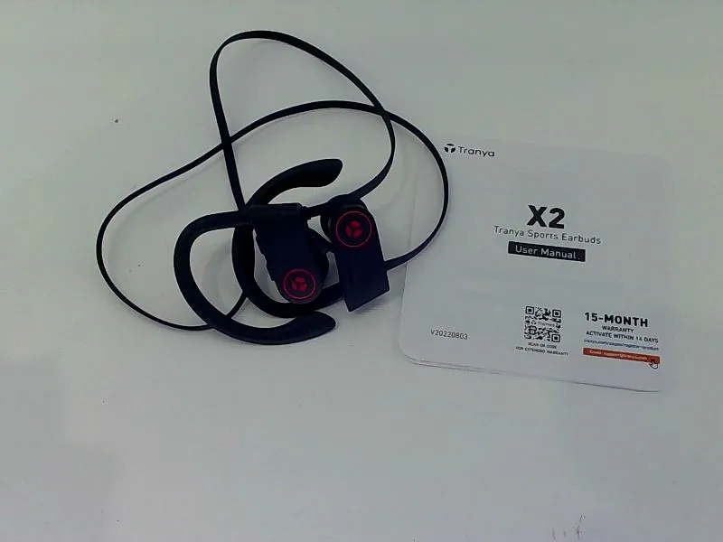 Tranya Sports Earbuds Color Black