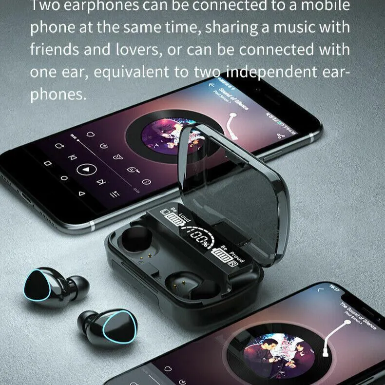 TWS Wireless Earbuds Bluetooth 5.0 Waterproof