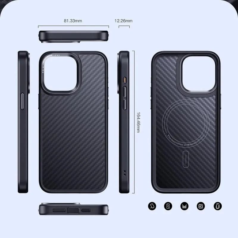 Ultra Thin Carbon Fiber Anti-Fingerprint Phone Case For iPhone