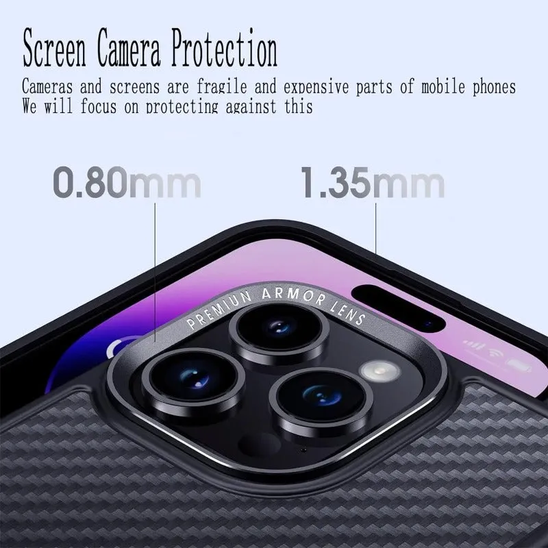 Ultra Thin Carbon Fiber Anti-Fingerprint Phone Case For iPhone