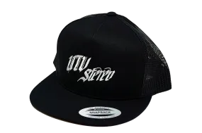 UTV Stereo Mesh Snapback Hat - Silver Logo | UTVS-A-HAT-U-BLK